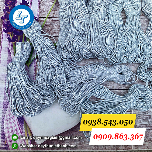 Dây dù tròn sọc xanh Dây dù tròn sọc xanh