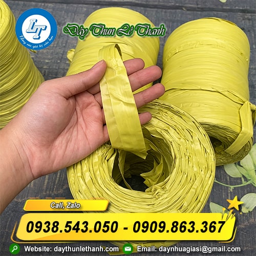 Dây nilon cột hàng bản rộng 5cm Dây nilon cột hàng bản rộng 5cm