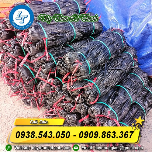 Dây nilon kẽm khô màu đen Dây nilon kẽm khô màu đen
