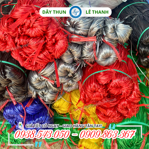 Dây nilon kẽm khô nhiều màu phân loại hàng tiện lợi Dây nilon kẽm khô nhiều màu phân loại hàng tiện lợi