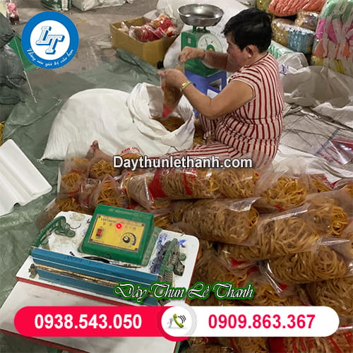 Dây thun bản lớn đóng bịch sẵn gọn gàng Dây thun bản lớn đóng bịch sẵn gọn gàng