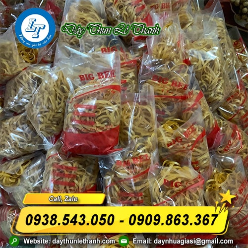 Dây thun bản to đóng bịch Dây thun bản to đóng bịch