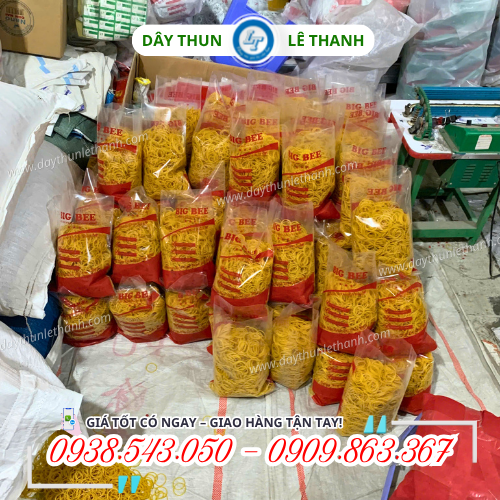 Dây thun buộc tiền đóng bịch theo yêu cầu Dây thun buộc tiền đóng bịch theo yêu cầu