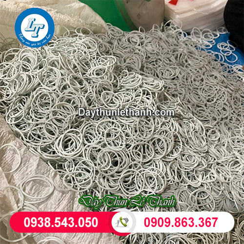 Dây thun cao su khoanh tròn đều Dây thun cao su khoanh tròn đều