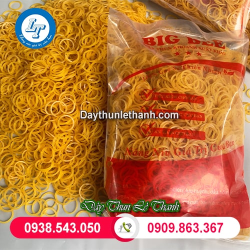 Dây thun cột túi nilon size tiểu Dây thun cột túi nilon size tiểu