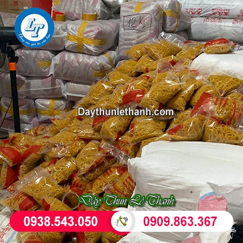 Dây thun khoanh đóng bịch 500g Dây thun khoanh đóng bịch 500g