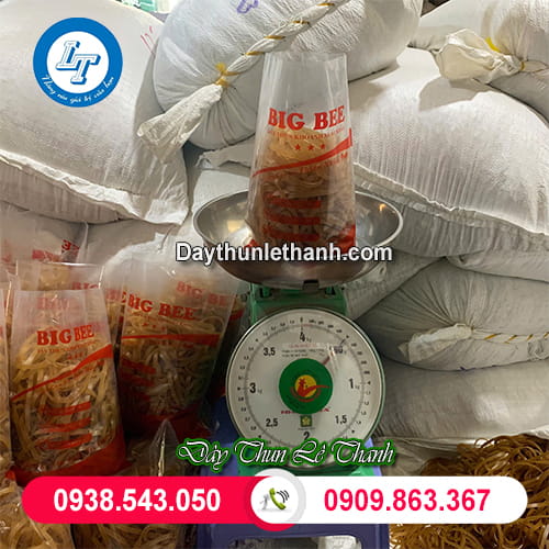 Dây thun khoanh lớn đóng bịch 500g Dây thun khoanh lớn đóng bịch 500g