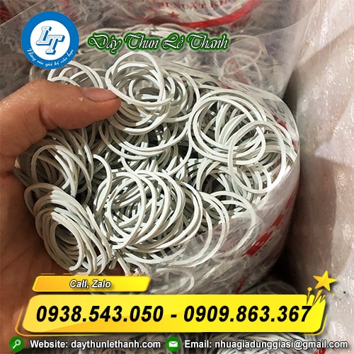 Dây thun khoanh trắng sữa Dây thun khoanh trắng sữa
