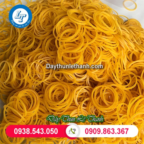 Dây thun khoanh tròn vàng đẹp Dây thun khoanh tròn vàng đẹp
