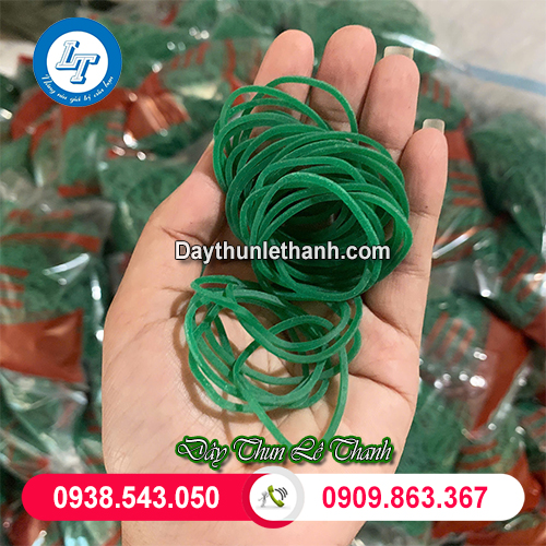 Dây thun khoanh xanh co giãn linh hoạt Dây thun khoanh xanh co giãn linh hoạt