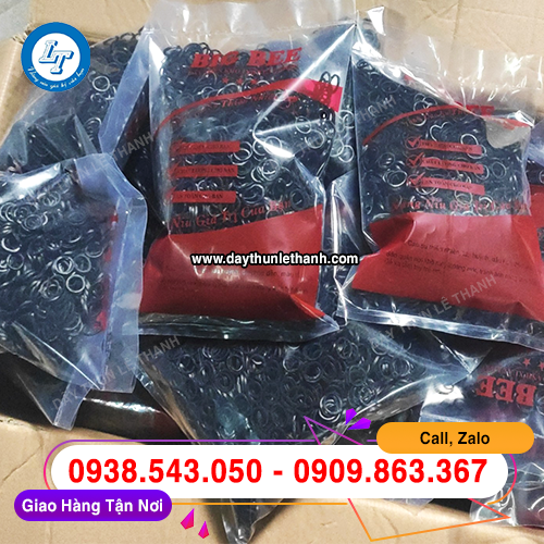 Dây thun màu đen đóng bịch 500g