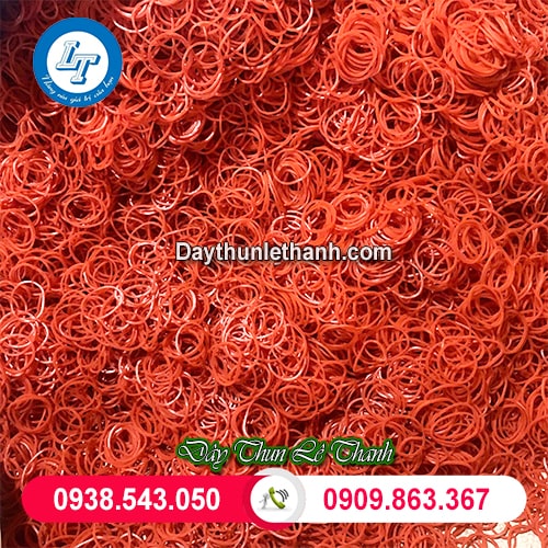Dây thun màu đỏ đàn hồi tốt Dây thun màu đỏ đàn hồi tốt