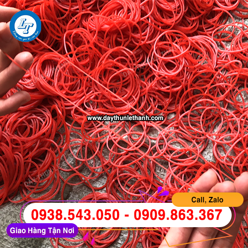 Dây thun màu đỏ size trung co giãn tốt