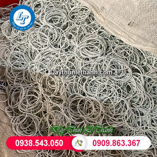 Dây thun màu trắng sữa size đại Dây thun màu trắng sữa size đại