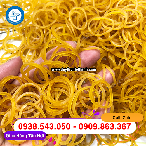 Dây thun màu vàng size tiểu 16mm