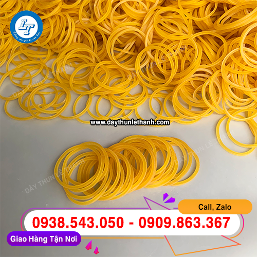 Dây thun màu vàng size trung 25mm