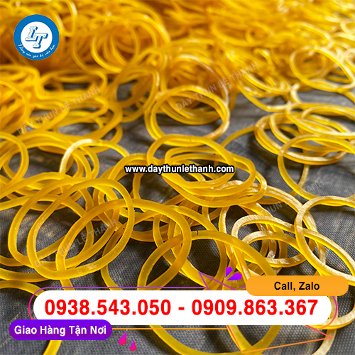 Dây thun màu vàng size trung