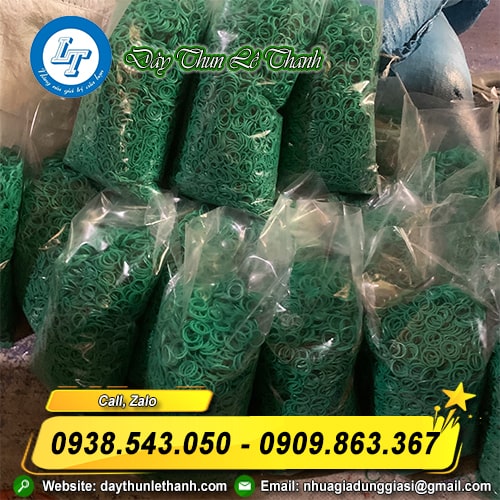 Dây thun màu xanh bịch 1kg Dây thun màu xanh bịch 1kg