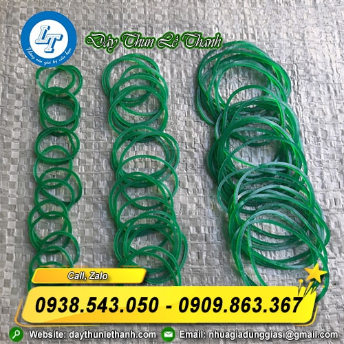 Dây thun màu xanh size 16mm, 25mm, 38mm Dây thun màu xanh size 16mm, 25mm, 38mm