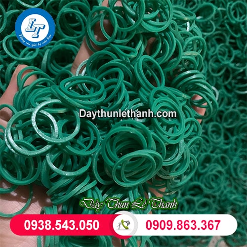 Dây thun màu xanh size nhí Dây thun màu xanh size nhí