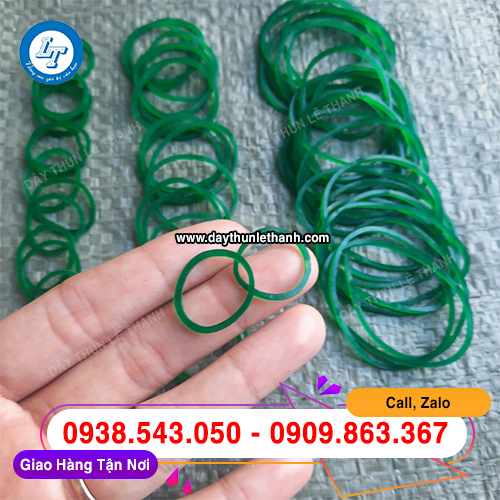 Dây thun màu xanh size tiểu 16mm