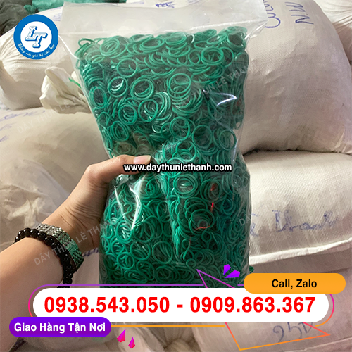 Dây thun màu xanh size tiểu đóng bịch sẵn