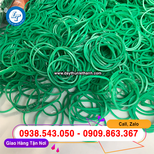 Dây thun màu xanh size trung bịch 500g