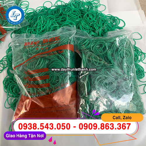 Dây thun màu xanh size trung giá sỉ Dây thun màu xanh size trung giá sỉ