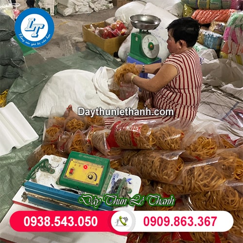 Dây thun nhận đóng bịch theo yêu cầu Dây thun nhận đóng bịch theo yêu cầu