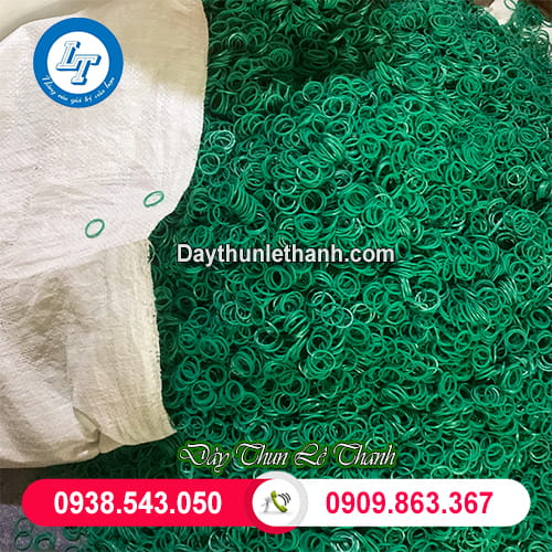 Dây thun nhỏ độ màu xanh Dây thun nhỏ độ màu xanh