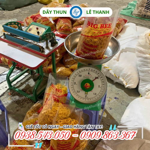 Dây thun size tiểu bịch 500g tiện lợi Dây thun size tiểu bịch 500g tiện lợi
