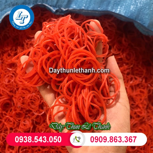 Dây thun size trung màu đỏ Dây thun size trung màu đỏ