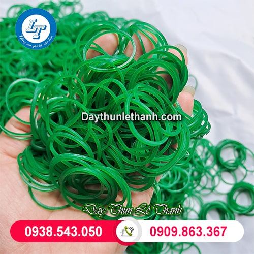 Dây thun size trung màu xanh Dây thun size trung màu xanh