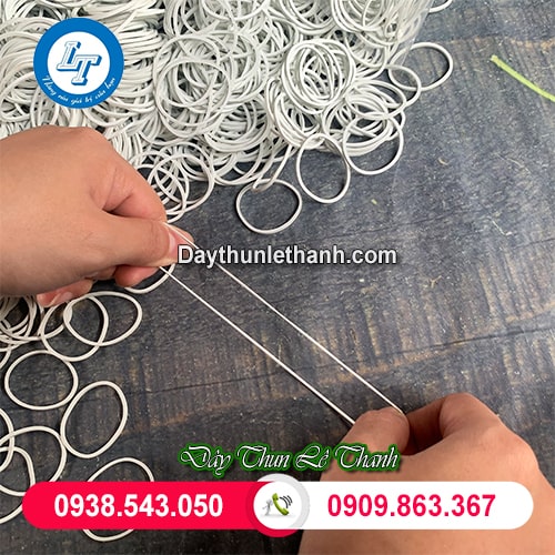 Dây thun trắng co giãn tốt Dây thun trắng co giãn tốt