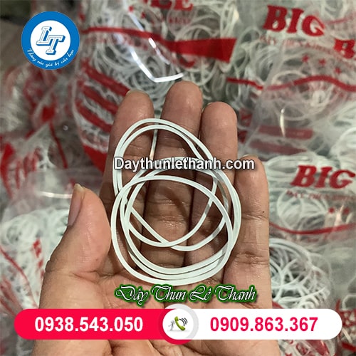 Dây thun trắng khoanh lớn Dây thun trắng khoanh lớn