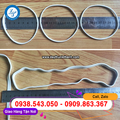 Dây thun trắng sữa bản lớn nhiều kích thước