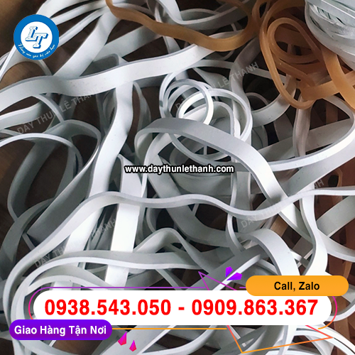 Dây thun trắng sữa bản lớn