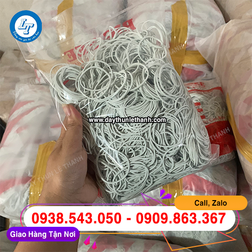 Dây thun trắng sữa size đại bịch 500g