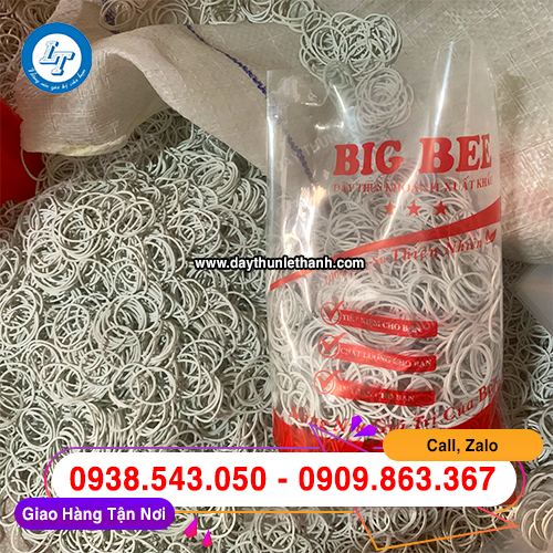 Dây thun trắng sữa size trung