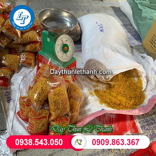 Dây thun vàng nhỏ đóng bịch theo yêu cầu Dây thun vàng nhỏ đóng bịch theo yêu cầu