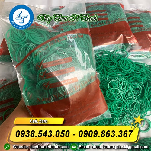 Dây thun xanh bịch 500g Dây thun xanh bịch 500g