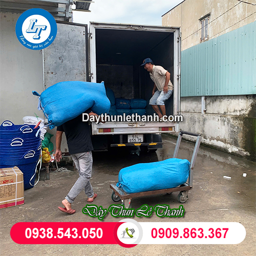Dây thun xanh giao hàng đúng hẹn Dây thun xanh giao hàng đúng hẹn