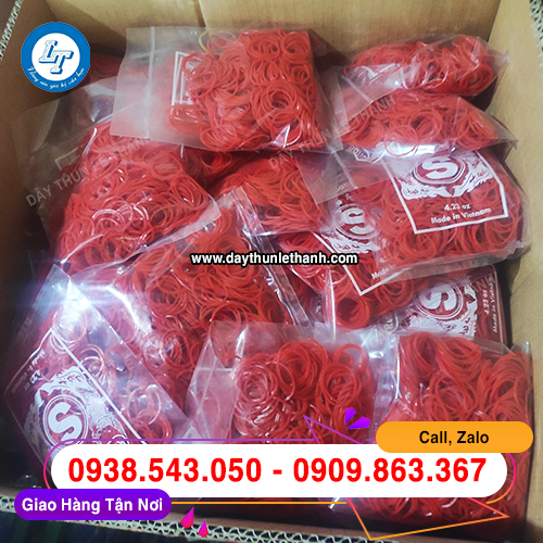 Dây thun xuất khẩu màu đỏ giá rẻ