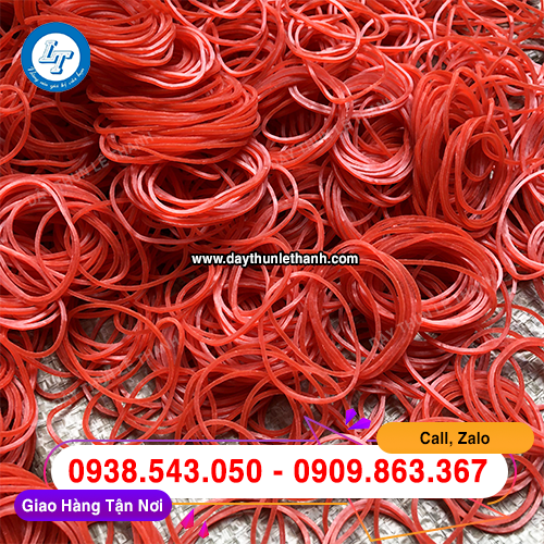 Dây thun xuất khẩu màu đỏ loại tốt