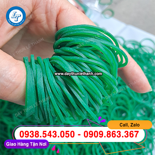 Dây thun xuất khẩu màu xanh giá rẻ