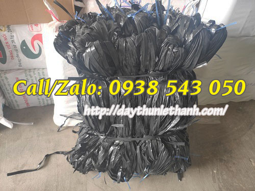 Dây nilon đen bóng bó 10kg tại kho Dây nilon đen bóng tại kho