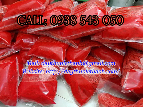 dây thun đỏ đóng bịch 500g dây thun đỏ đóng bịch 500g