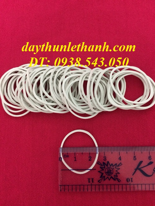 Dây thun màu trắng sữa size 38mm Dây thun màu trắng sữa size 38mm