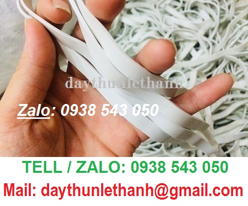 DÂY THUN MÀU TRẮNG SỮA BẢN LỚN