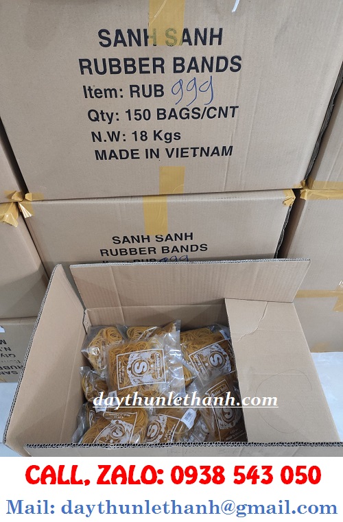 DÂY THUN ĐƯỢC CHO VÀO ĐỂ ĐÓNG THÙNG